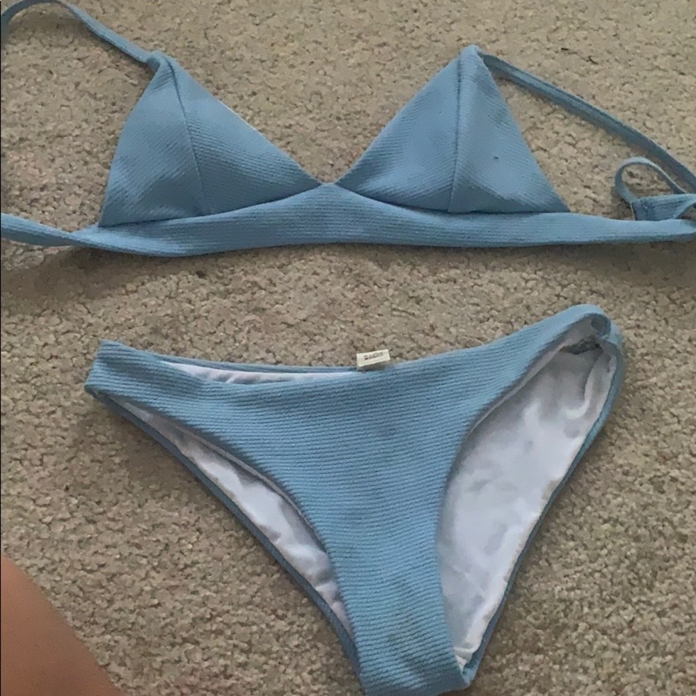 light blue bikini